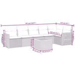 VidaXL 3257344 set mobili da esterno