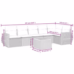 VidaXL 3257351 set mobili da esterno