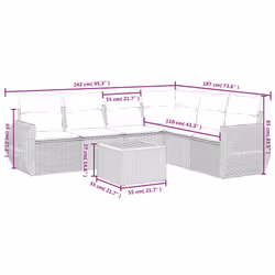 VidaXL 3257358 set mobili da esterno