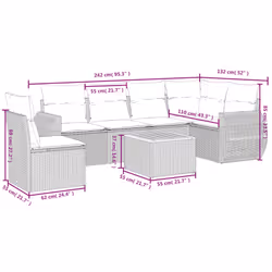 VidaXL 3257361 set mobili da esterno - Vista aggiuntiva 3