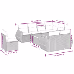 VidaXL 3257421 set mobili da esterno