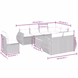VidaXL 3257428 set mobili da esterno