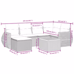 VidaXL 3257434 set mobili da esterno