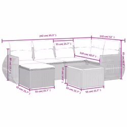 VidaXL 3257435 set mobili da esterno