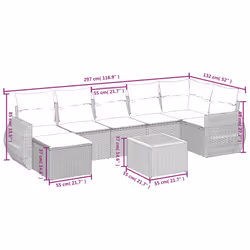VidaXL 3257441 set mobili da esterno