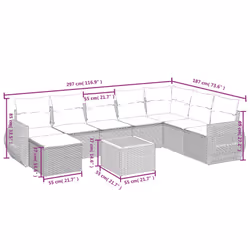 VidaXL 3257472 set mobili da esterno - Vista aggiuntiva 3