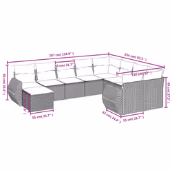 VidaXL 3257497 set mobili da esterno