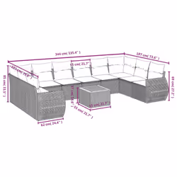 VidaXL 3257511 set mobili da esterno