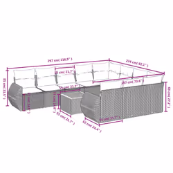 VidaXL 3257512 set mobili da esterno