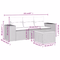 VidaXL 3257648 set mobili da esterno