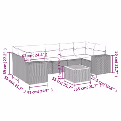 VidaXL 3257687 set mobili da esterno