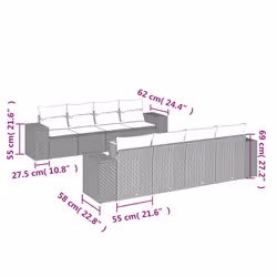 VidaXL 3257696 set mobili da esterno