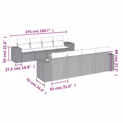 VidaXL 3257698 set mobili da esterno - Vista aggiuntiva 3