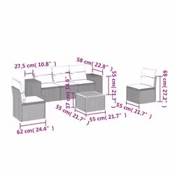 VidaXL 3257715 set mobili da esterno - Vista aggiuntiva 3