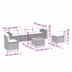VidaXL 3257725 set mobili da esterno