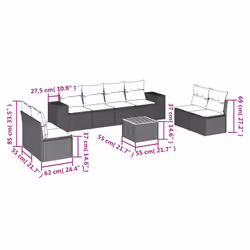 VidaXL 3257739 set mobili da esterno