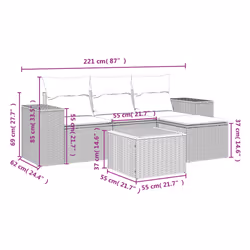 VidaXL 3257745 set mobili da esterno