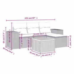 VidaXL 3257747 set mobili da esterno