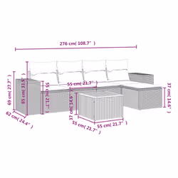 VidaXL 3257750 set mobili da esterno
