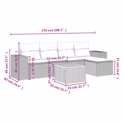VidaXL 3257753 set mobili da esterno