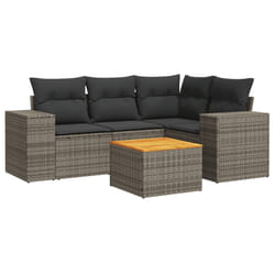 VidaXL 3257761 set mobili da esterno Grigio scuro
