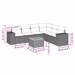 VidaXL 3257792 set mobili da esterno