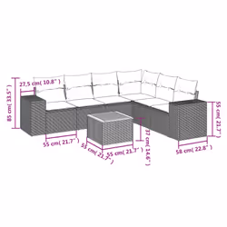 VidaXL 3257801 set mobili da esterno