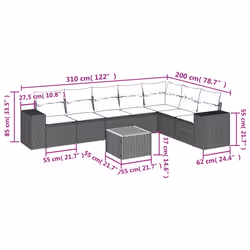 VidaXL 3257810 set mobili da esterno