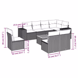 VidaXL 3257817 set mobili da esterno
