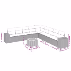 VidaXL 3257820 set mobili da esterno