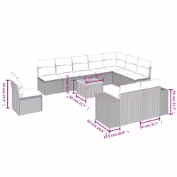 VidaXL 3257827 set mobili da esterno