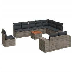 VidaXL 3257831 set mobili da esterno Grigio scuro