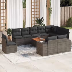VidaXL 3257831 set mobili da esterno Grigio scuro - Vista aggiuntiva 2