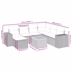 VidaXL 3257883 set mobili da esterno