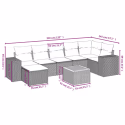 VidaXL 3257887 set mobili da esterno - Vista aggiuntiva 3