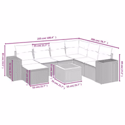 VidaXL 3257889 set mobili da esterno