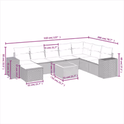VidaXL 3257915 set mobili da esterno - Vista aggiuntiva 3