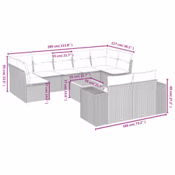 VidaXL 3257925 set mobili da esterno