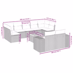 VidaXL 3257939 set mobili da esterno
