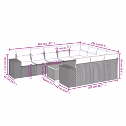 VidaXL 3257952 set mobili da esterno