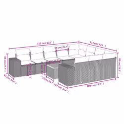 VidaXL 3257959 set mobili da esterno