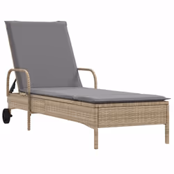 VidaXL 3261437 sedia da esterno Terrazzo Seduta imbottita Rattan sintetico, Acciaio Grigio