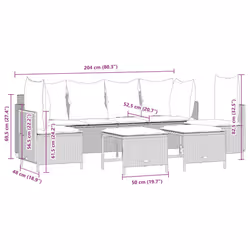 VidaXL 3261548 set mobili da esterno - Vista aggiuntiva 7