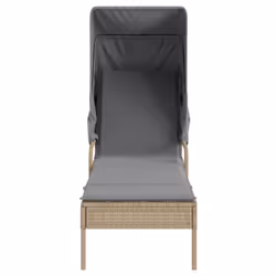 VidaXL 3261572 sedia da esterno Salone Seduta imbottita Rattan sintetico, Acciaio Grigio - Vista aggiuntiva 4