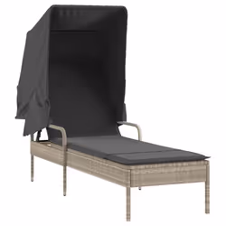 VidaXL 3261574 sedia da esterno Salone Seduta imbottita Rattan sintetico, Acciaio Grigio