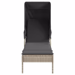 VidaXL 3261574 sedia da esterno Salone Seduta imbottita Rattan sintetico, Acciaio Grigio - Vista aggiuntiva 4
