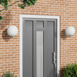 Lampade da Parete da Esterno 2 pz Acciaio Inossidabile Argento IP44 Vidaxl