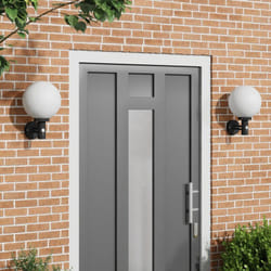 Vidaxl - Luci da Parete da Esterno con Sensore 2 pz Acciaio Inossidabile Nero IP44