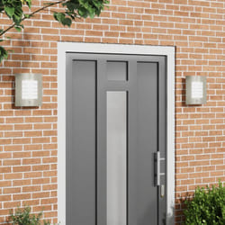 Vidaxl - Lampade da parete esterne con sensore 2 pz Acciaio inox Argento IP44