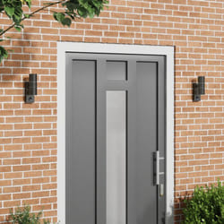 Vidaxl - Luci da Parete Esterne con Sensore 2 pezzi Acciaio Inossidabile Nero IP44